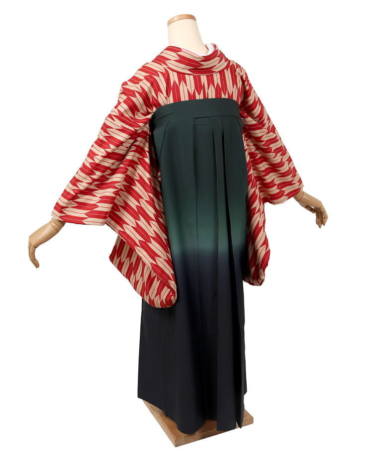 手縫い着物1/6ドール用大正ロマン矢絣 袴ケープリボン付きアウトフィットのみ 手縫い着物1/6ドール用大正ロマン矢絣 袴ケープリボン付きアウト