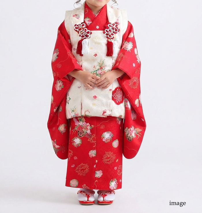 七五三 着物 3歳 レンタル フルセット 女の子 被布セット 着物レンタル