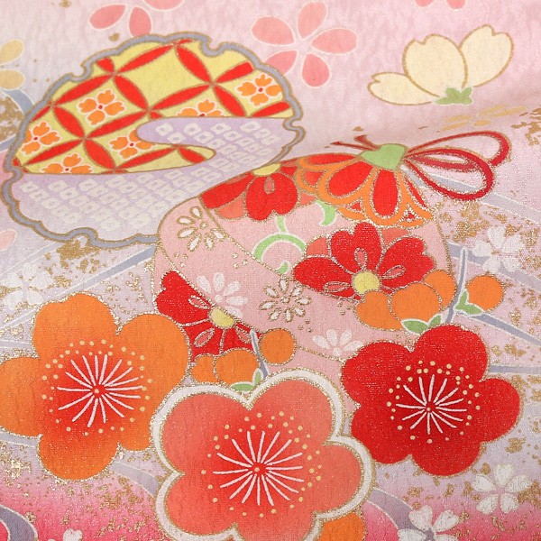 七五三 着物 7歳 レンタル フルセット 女の子 箱迫セット 黄色 七歳