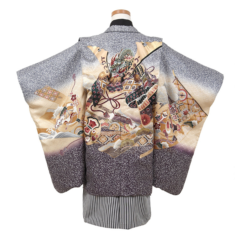 七五三 5歳 着物 レンタル フルセット 男の子 羽織 袴 鷹 753 五歳 卒