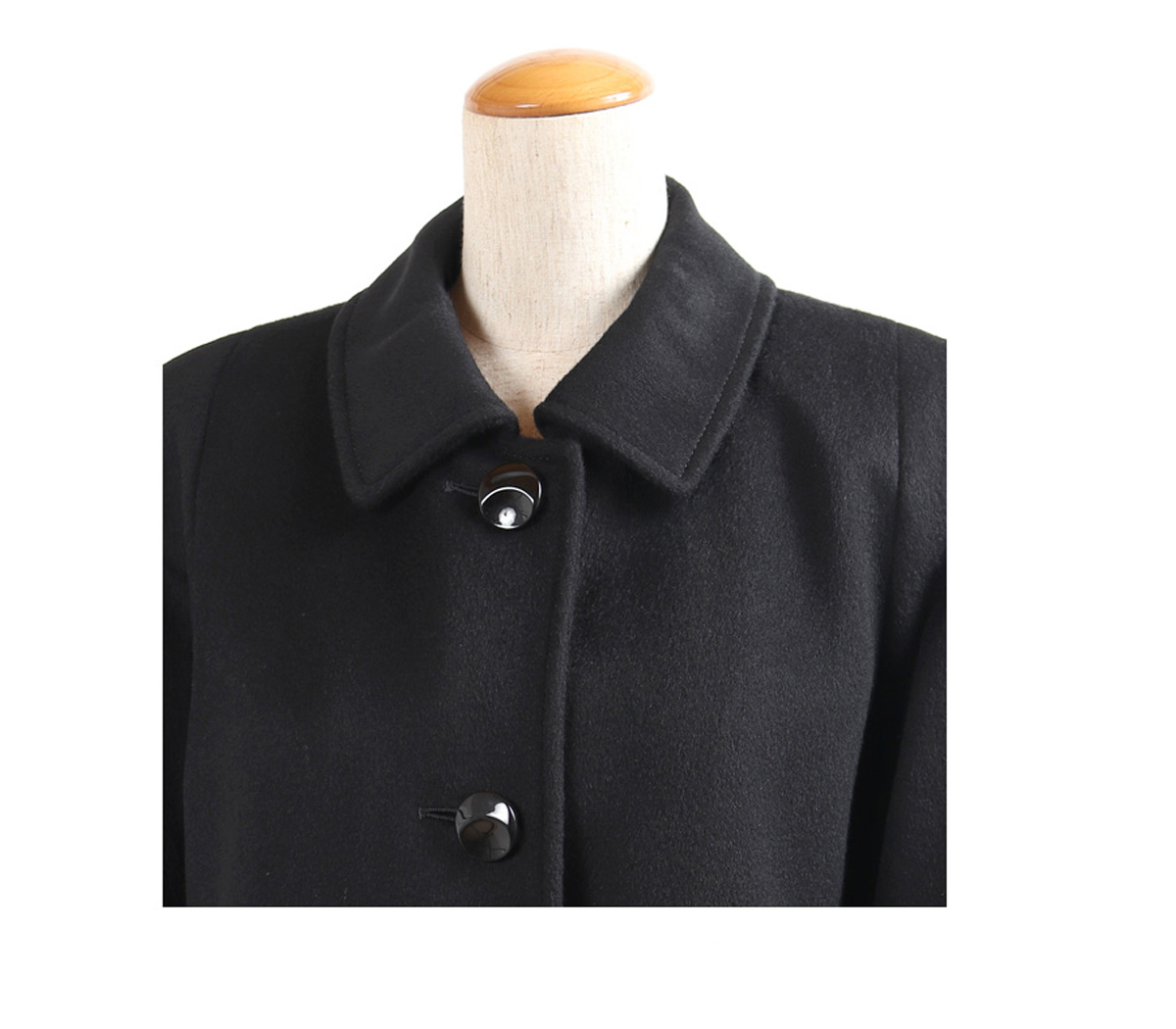 カシミヤ入り フォーマルコート レディース M L LL 黒 カシミヤ コート