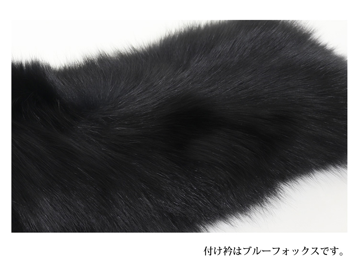 【めい】リヴェール カシミヤロングコート L 黒フォーマル リアルファー めい】リヴェール カシミヤロングコート L 黒フォーマル リアルファー