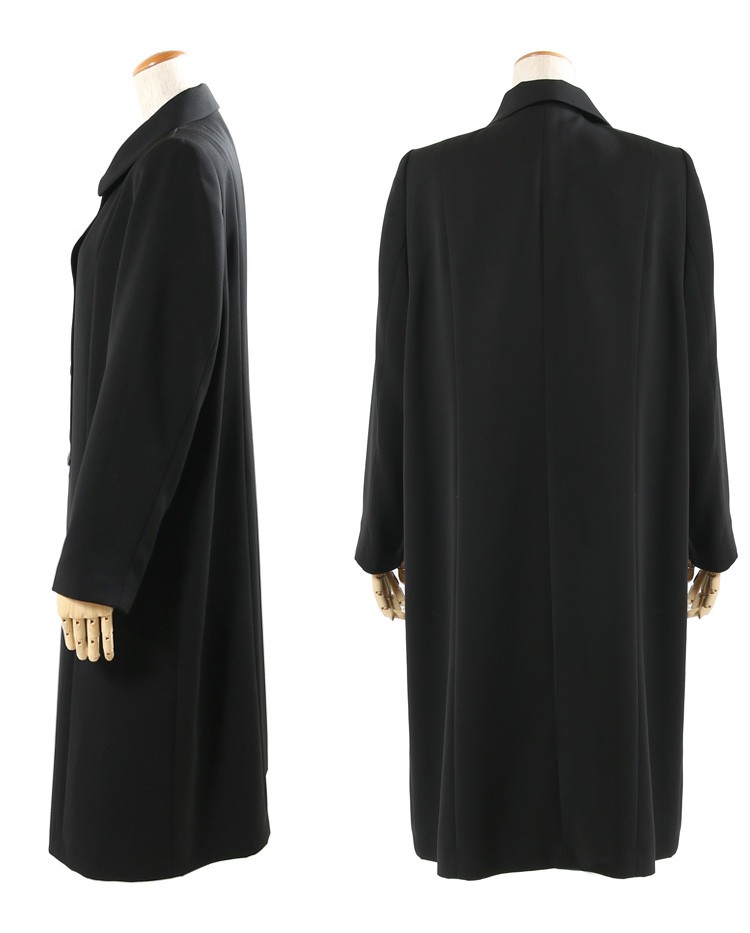 フォーマルコート 黒 喪服 コート 冠婚葬祭 ブラックフォーマル 日本製