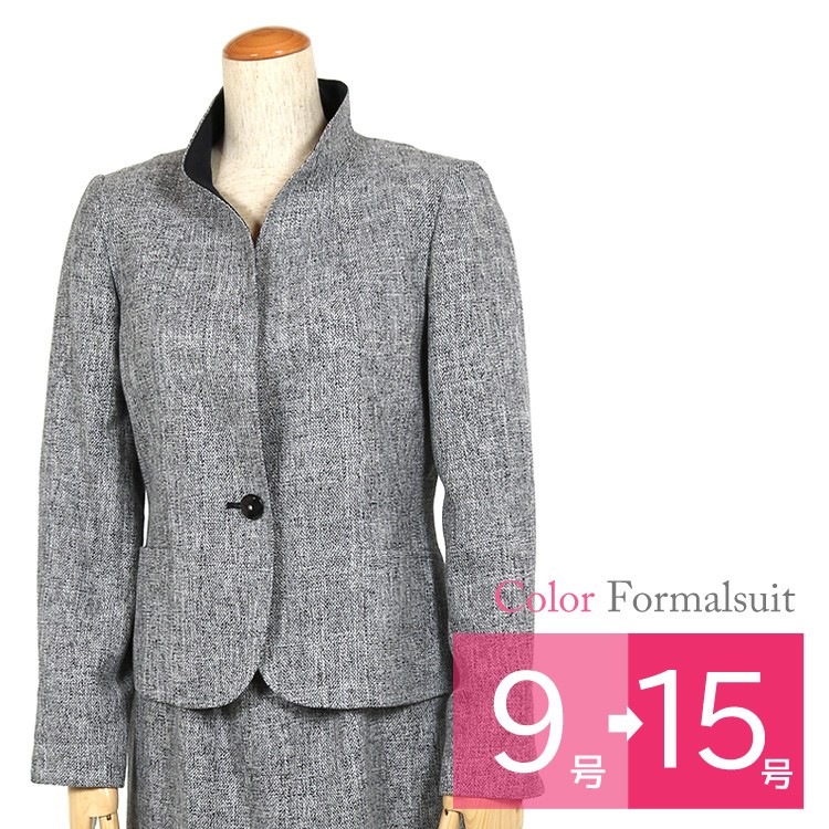 スーツ・フォーマル・ドレス mau リボンタイ付きワンピのセレモニースーツ 7号・ベージュ｜東京