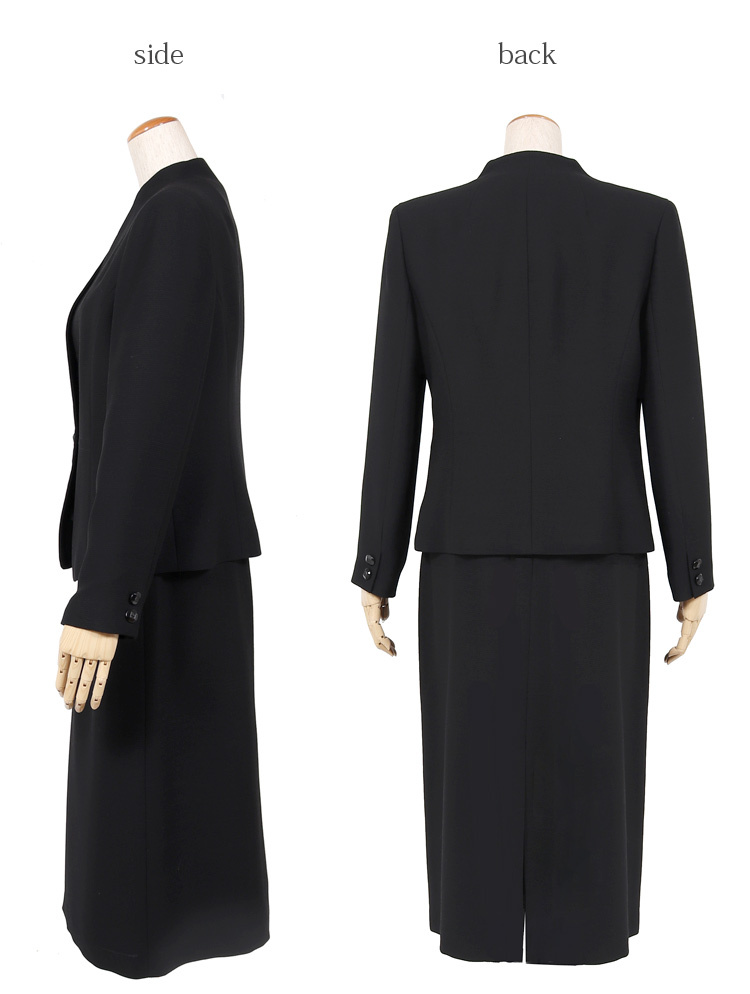 ブラックフォーマル レディース 喪服 礼服 女性 スリーピース ミセス
