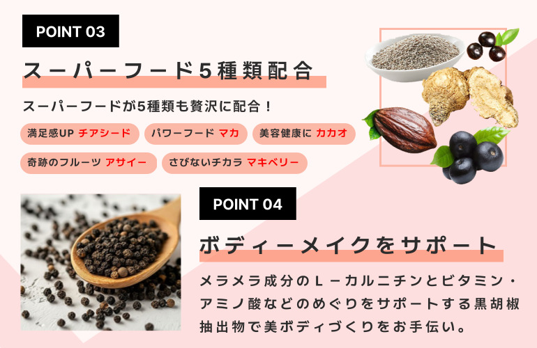 スーパーフード5種類配合