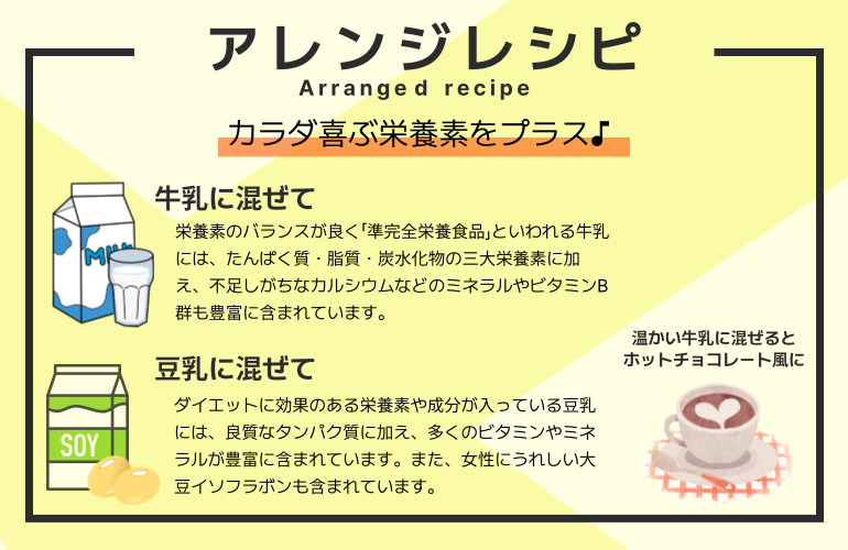 アレンジレシピカラダ喜ぶ栄養素をプラス