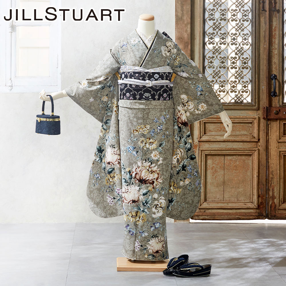 ジルスチュアート　振袖フルセット　黒 振袖フルセット｜JILL STUART(ジル スチュアート)D026【ナナイロ