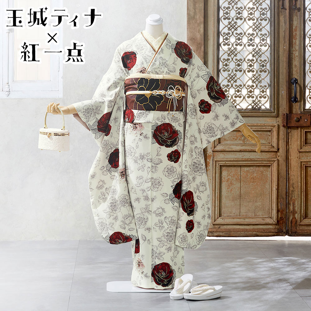 振袖フルセット【ta2196】成人式 正絹【AMIYA×紅一点】【中古】 振袖フルセット【ta2196】成人式 正絹【AMIYA×紅一点】【中古】
