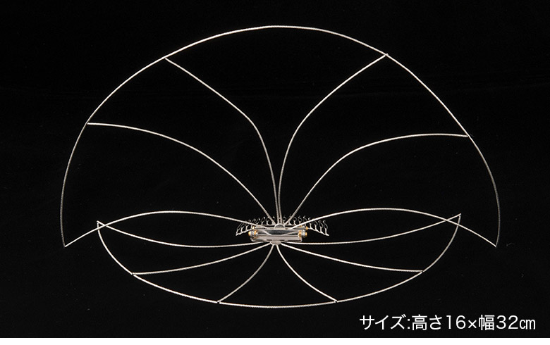 花嫁用 綿帽子キーパー 洋髪用 補正具 ちりめん用 扇 M 2枚羽根