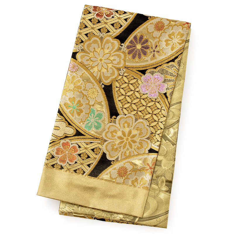 袋帯 振袖 成人式 仕立て上り 六通柄 金襴 ポリエステル 結婚式 振袖帯 正装 和装 フォーマル