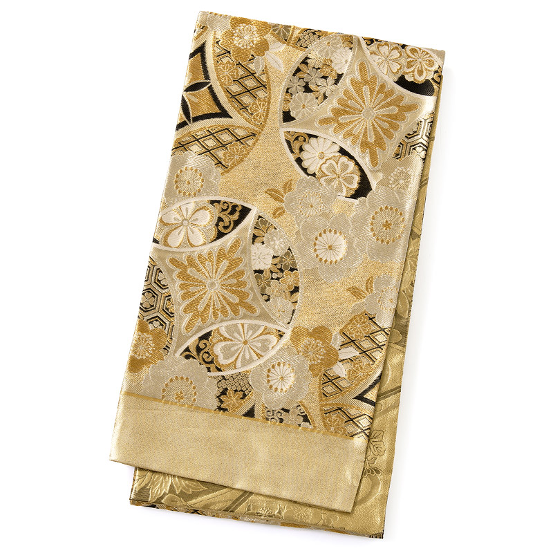 袋帯 振袖 成人式 仕立て上り 六通柄 金襴 ポリエステル 結婚式 振袖帯 正装 和装 フォーマル