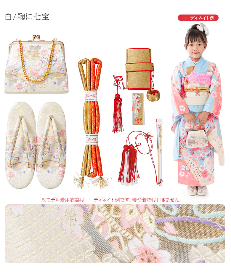 七五三 はこせこセット 7歳 バッグ 草履21cm 箱迫 丸ぐけ 扇子