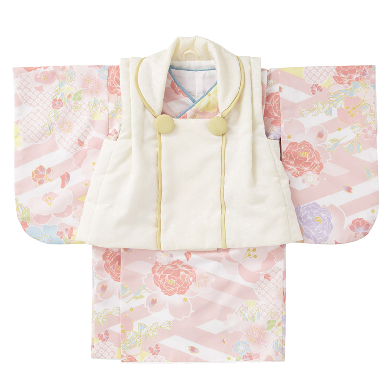 初節句 ベビー 着物 女の子 被布セット ベビー着物 70cm 80cm ひな祭り