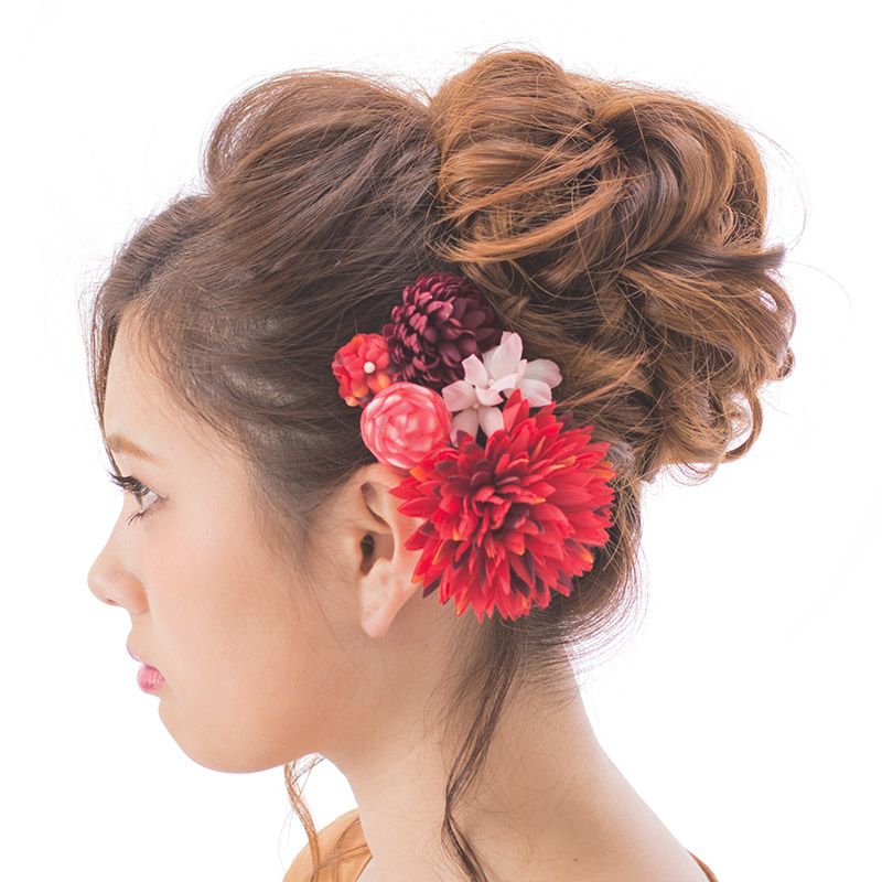髪飾り セット ダリアと小花 : 480-10xy : 京のみやび - 通販 - Yahoo