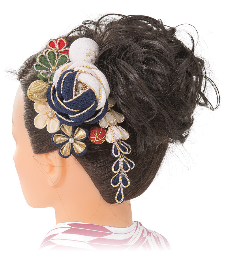 成人式 卒業式 袴 髪飾り 白 花心 七五三 浴衣 結婚式 くすみカラー