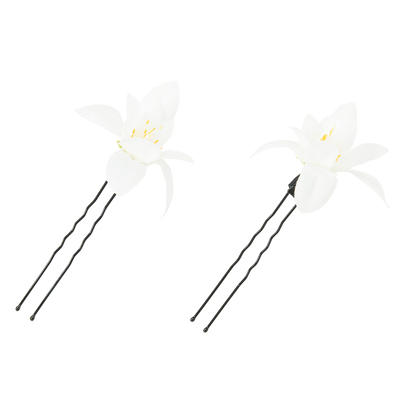 髪飾り 浴衣 七五三 成人式 卒業式 ユリ カスミソウ プチマム プチ