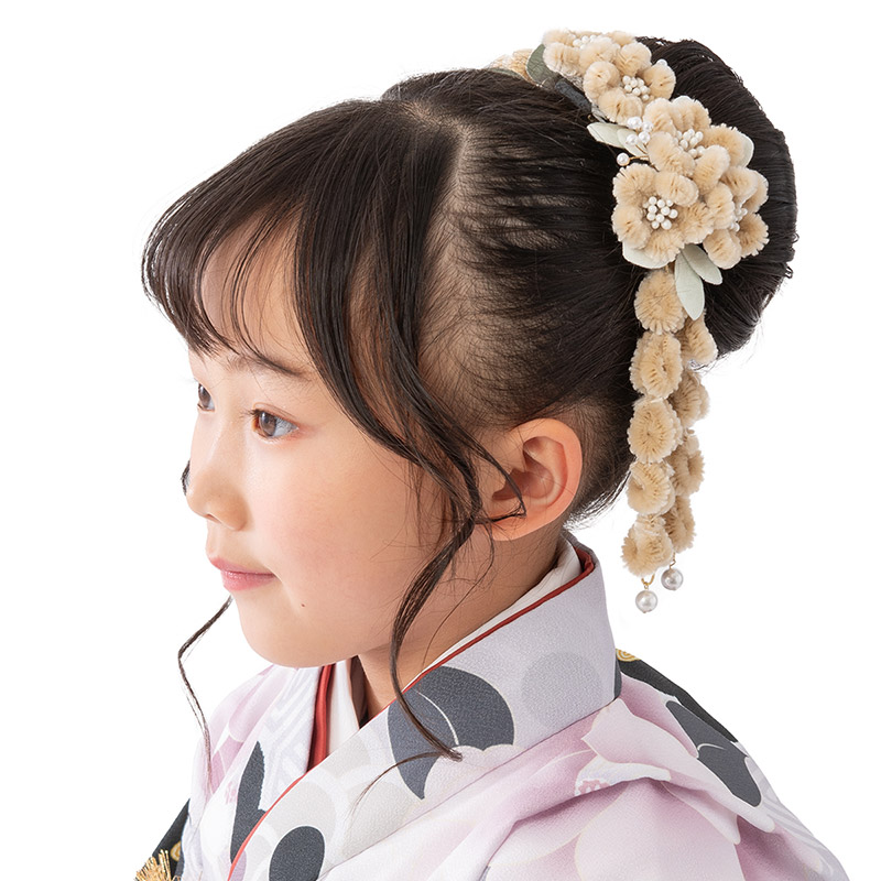 七五三 髪飾り コーム 3点セット 3歳 5歳 7歳 三歳 五歳 七歳 ピンク