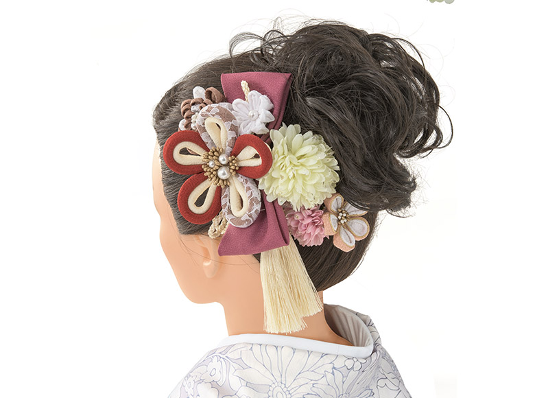 七五三 髪飾り リボン 3歳 5歳 7歳 三歳 五歳 七歳 つまみ細工