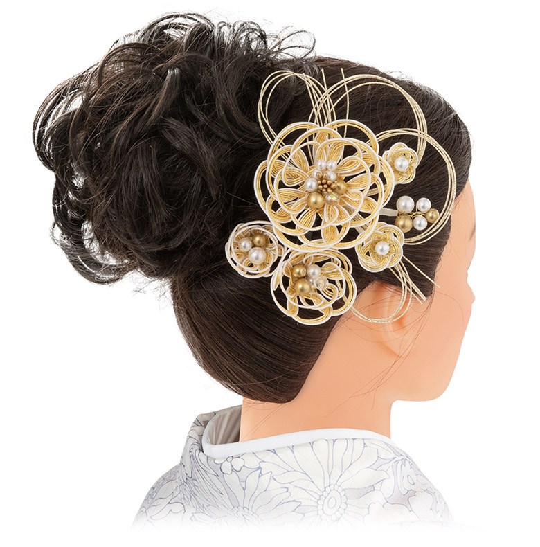 成人式 卒業式 袴 髪飾りセット 和花 水引 ナチュラル アンティーク