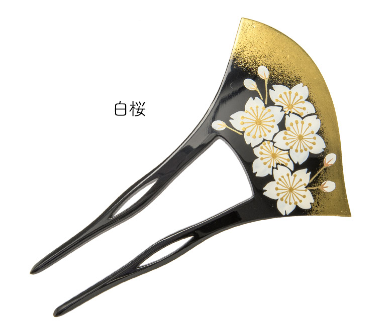 髪飾りViVi ～白黒金・豪華16点花飾り&簪セット～ 成人式 結婚式