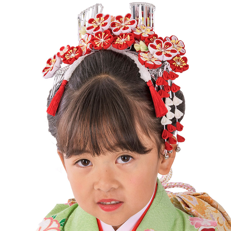 七五三 髪飾り 勝山セット かんざし3点セット 梅づくし かんざしセット 日本髪 簪 女の子 