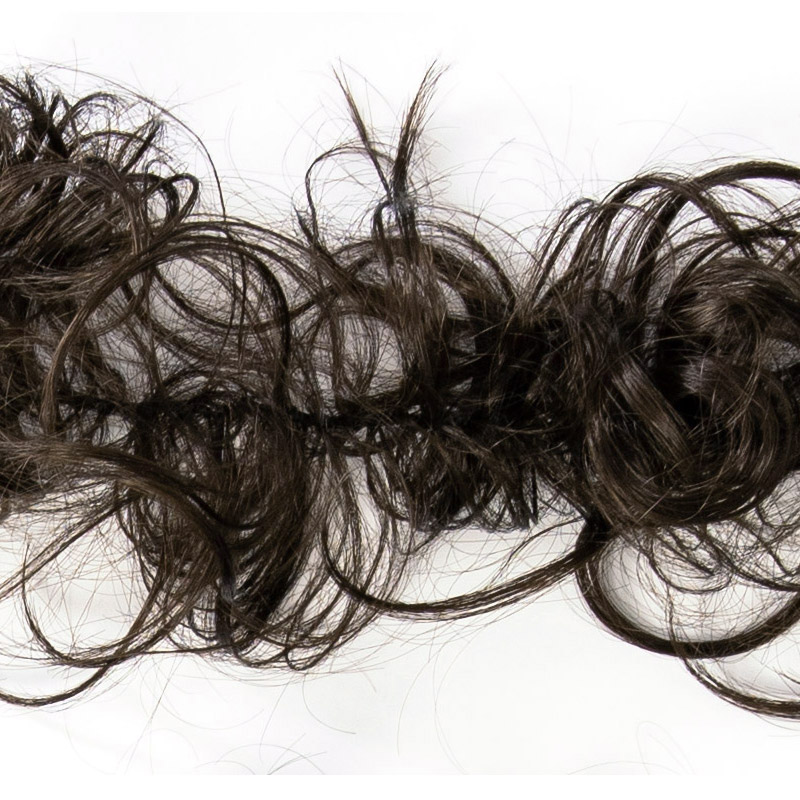 ヘアセット材料 つけ毛 ウィッグ 濃茶色 自然色 成人式 卒業式 結婚式