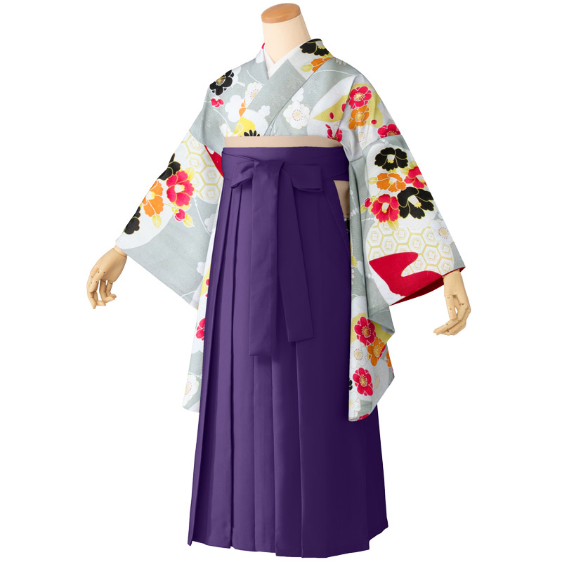 ぽっちゃりサイズ 卒業式 袴セット プラスサイズ ワイド着物 ワイド袴