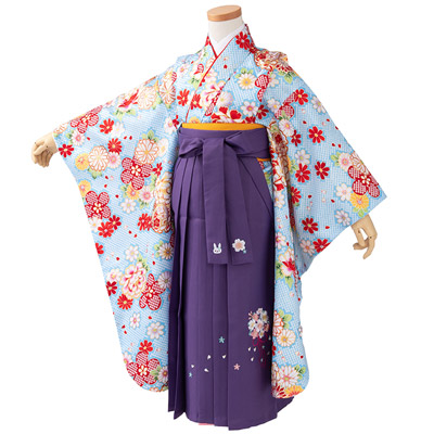 女の子 着物袴 セット 卒園式袴ちょっと小さめ 小紋 着物 刺繍袴 襦袢 