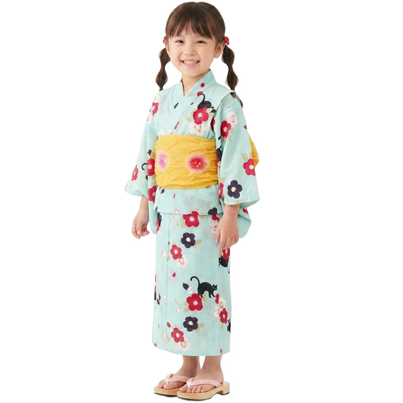 アンダーカバー　キッズ浴衣　110サイズ　希少 キッズ浴衣 単品 子供浴衣 女の子 ゆかた お稽古用 ボヌールセゾン