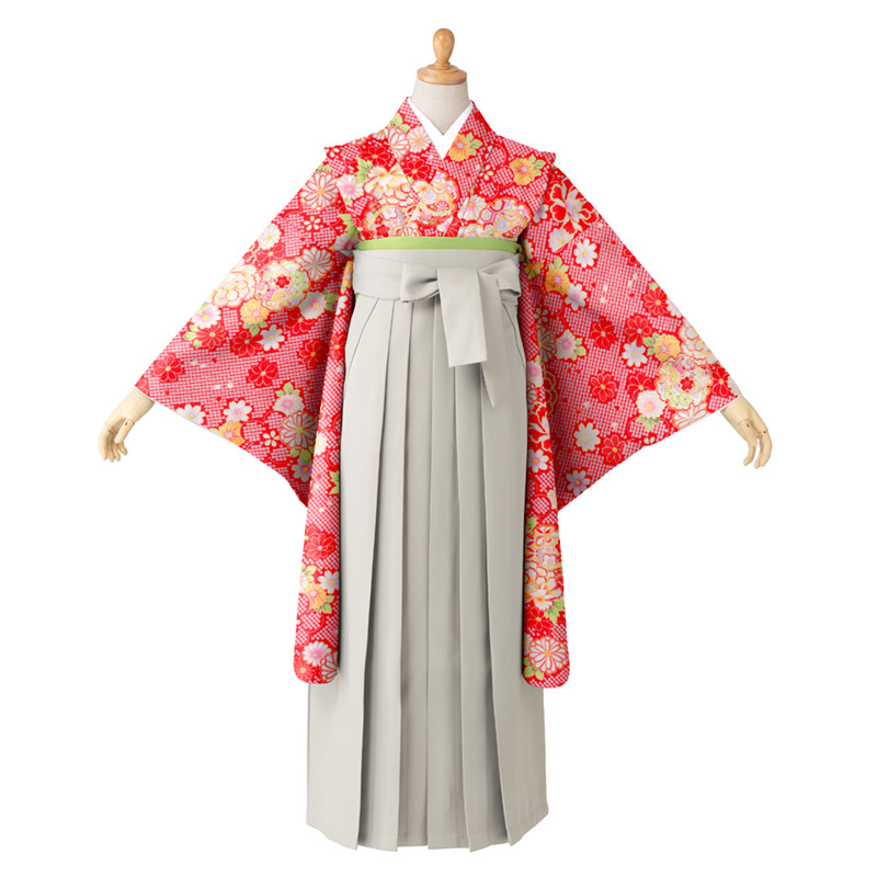 卒服 卒業式 小学校 女の子 着物袴 セット 黒 水色 白 赤 薄紫 グレー