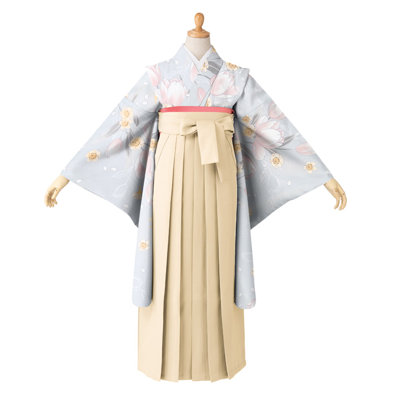 小学校卒業式 ジュニア 女の子 着物袴 セット 黒 水色 白 赤 薄紫