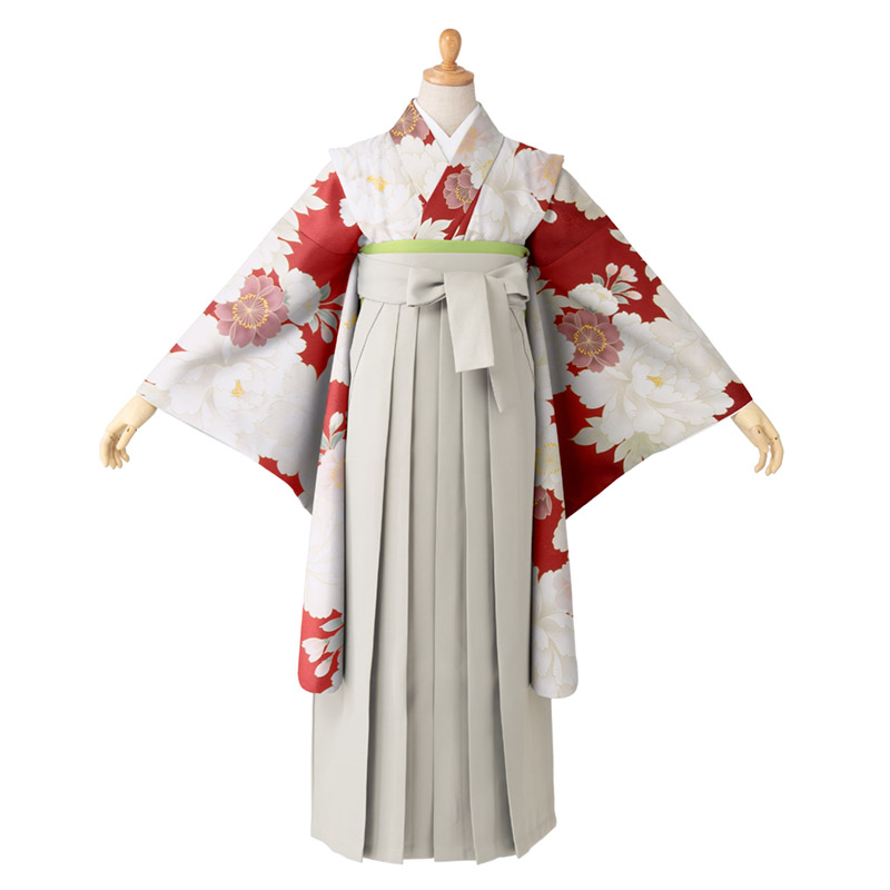 卒服 卒業式 小学校 女の子 着物袴 セット 黒 水色 白 赤 薄紫 グレー