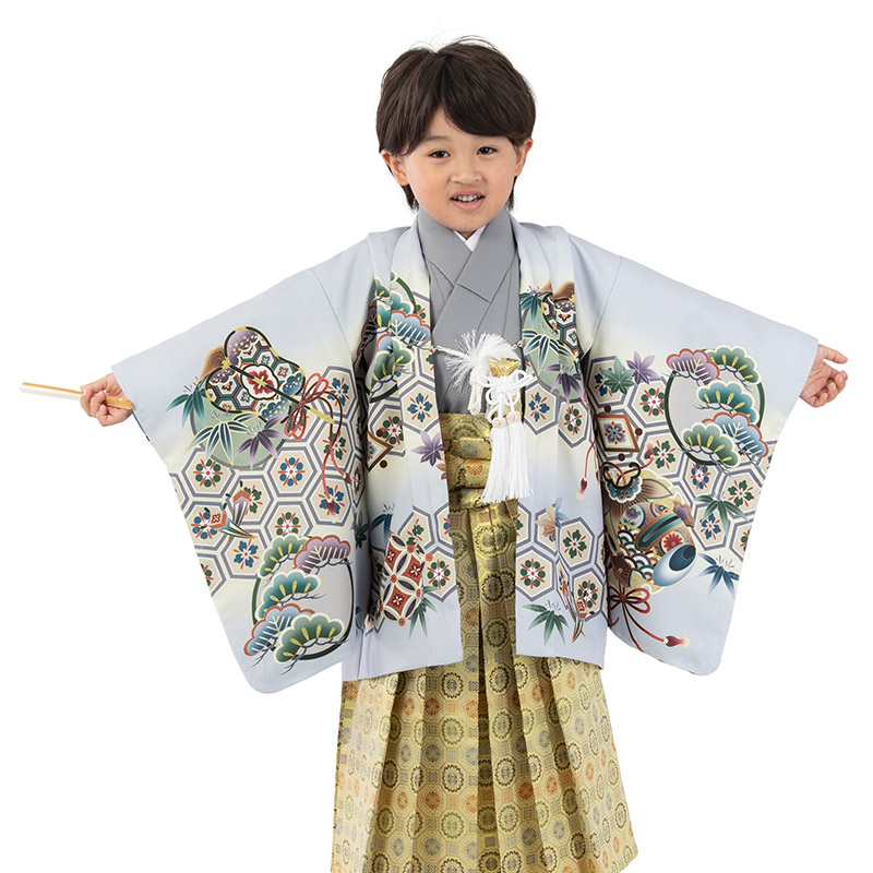 日本製在庫美品/七五三　5歳　着物　袴セット 着物・浴衣・和小物