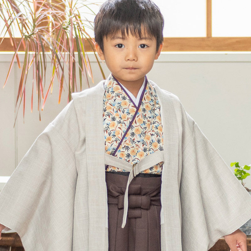 七五三　男の子　着物・袴・小物セット　5歳用　フルセット