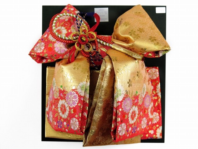 京都室町st. 七五三 結び帯 箱せこセット 7歳 女の子 段織 作り帯 筥迫 