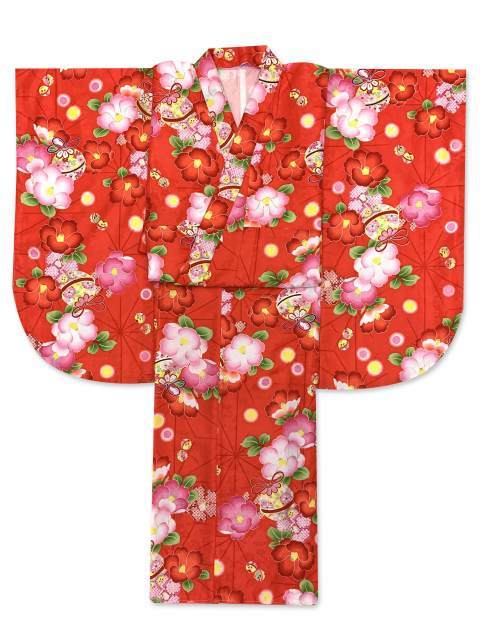 二尺袖 小振り袖 単品 卒業式 街着に 総柄 女性用 長尺 フリーサイズ