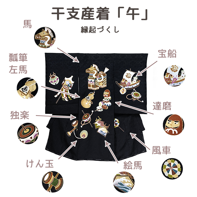 京都室町st. お宮参り 着物 男の子 2026年新作 午年 赤ちゃんのお祝い