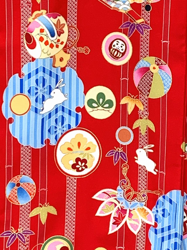 お宮参り 着物 女の子 赤ちゃんのお祝い着 日本製 金駒刺繍 産着 初着