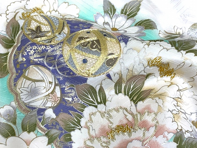 お宮参り 女の子 着物 正絹 京友禅 金駒刺繍 日本製 赤ちゃんのお祝い