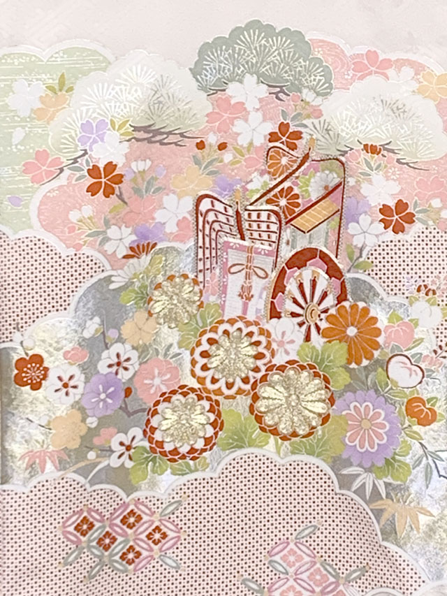お宮参り 女の子 着物 正絹 京友禅 金駒刺繍 日本製 赤ちゃんのお祝い