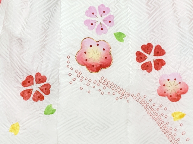 京都室町st. 七五三着物 3歳 女の子 正絹 絞り 金駒刺繍 被布