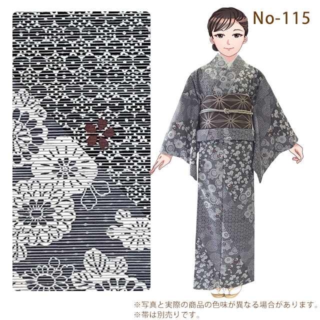 H.L（アッシュ・エル） 京都室町st. 洗える着物 袷 H・L(アッシュ