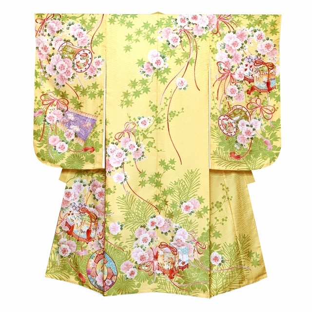 京都室町st. 七五三 着物 「華徒然」ブランド 7歳 女の子 四つ身の着物