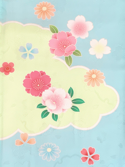 京都室町st. 七五三 7歳 女の子 正絹 日本製 金駒刺繍 絵羽付け 四つ身