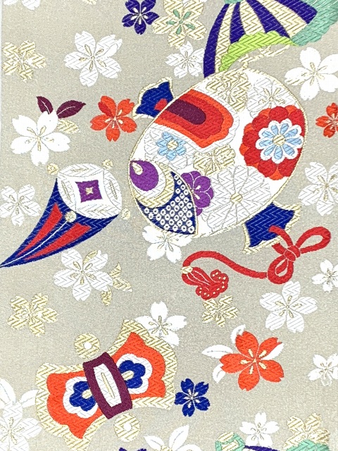 京都室町st. 西陣織 袋帯 正絹 こども・ジュニア用 日本製 全通の