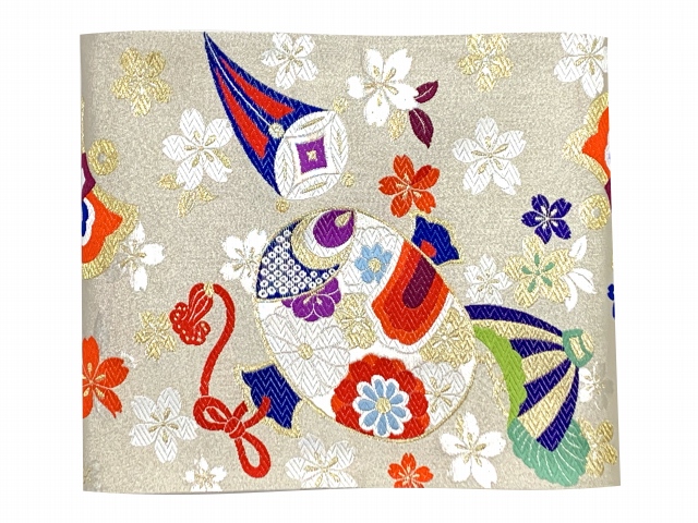 京都室町st. 西陣織 袋帯 正絹 こども・ジュニア用 日本製 全通の 
