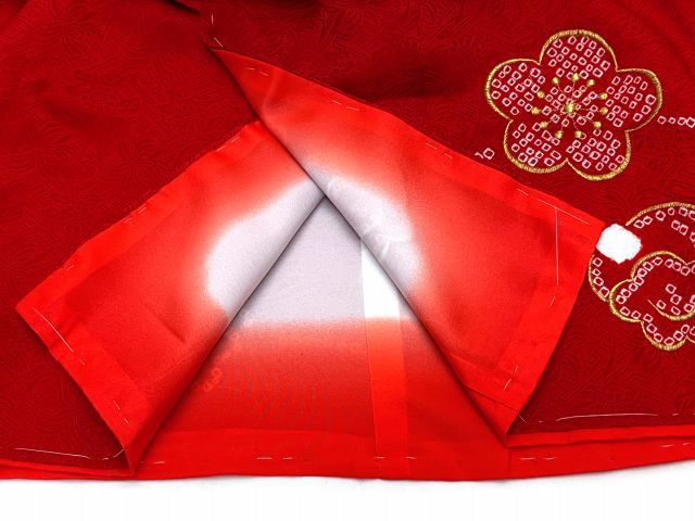 七五三 着物 3歳 フルセット 正絹 高級 本絞り 刺繍入り 女の子の被布