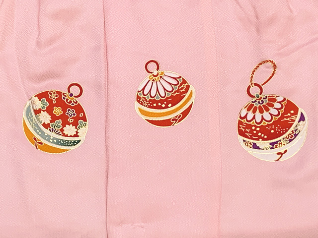 新品 お祝着 ミツ身 被布 正絹 手描き 描黄鈴 日本製 七五三 三歳お祝い アウトレット 美品】 被布 単品 七五三 3歳 女の子 表地正絹 友禅 被布