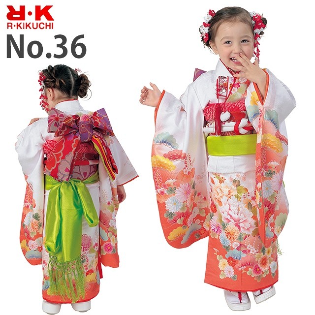 408ag87◎七五三 三歳 女児 着物&被布&長襦袢 リョウコキクチ◎美品 408ag87◎七五三 三歳 女児 着物&被布&長襦袢 リョウコキクチ